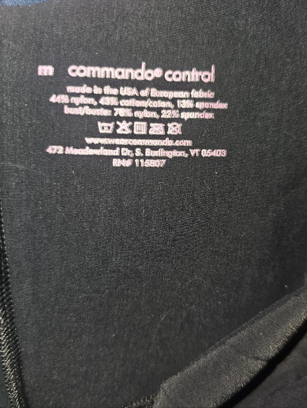Commando Two-Faced Tech Control Full Slip - Black - Picture 5 of 5